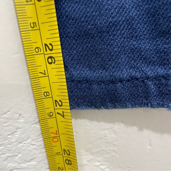 NWT Free People x Sandrine Rose Blue Cotton Linen Wide Leg Buckle Pants Size 28 - Picture 12 of 14